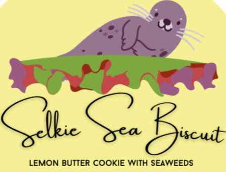 Our lemon butter cookie with seaweeds.