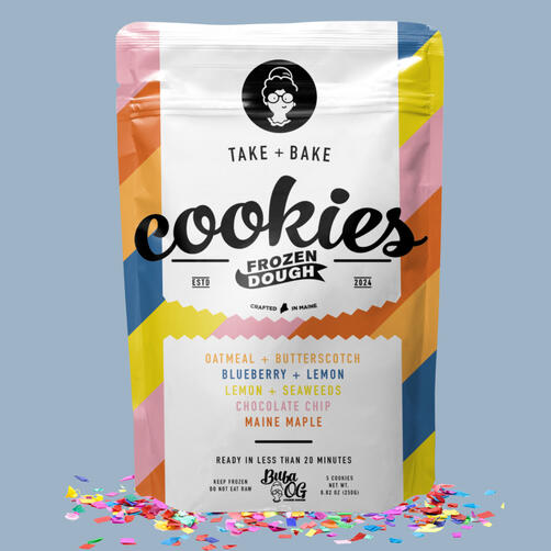 Our party pack containing all flavors. Image of cookie package.