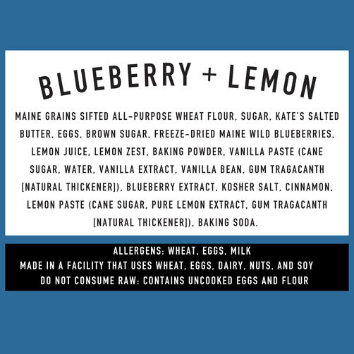 Ingredients and allergens. See below for text version.